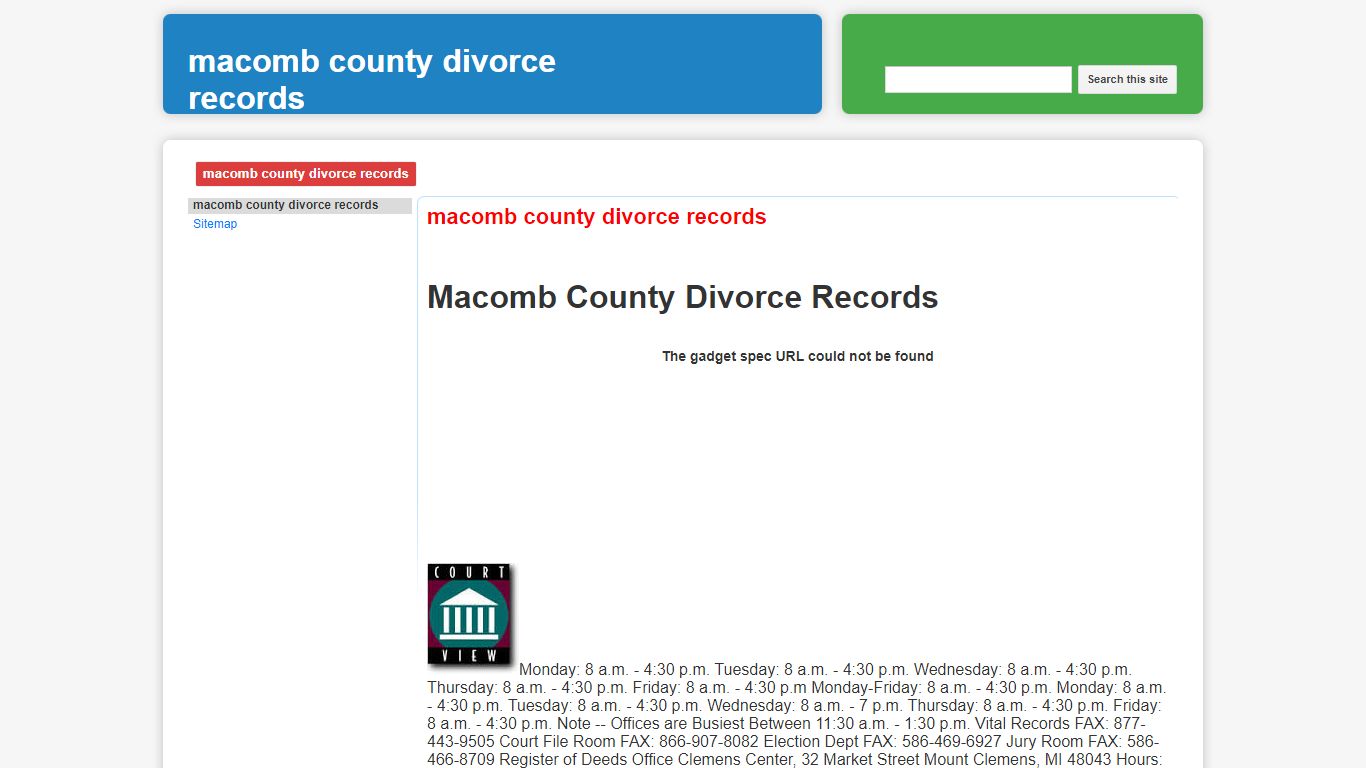 Macomb County Divorce Records - Google